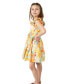 Фото #3 товара Little Girls Floral-Print Ruffled Dress