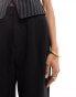 Object Tall tapered ankle grazer trousers in black