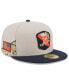 Фото #1 товара Men's Stone, Navy Chicago Bears 2023 Salute To Service 59FIFTY Fitted Hat