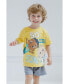 JJ Cody T-Shirt and Mesh Shorts Outfit Set Infant to Toddler Yellow / Silver, 12 месяцев - фото #6