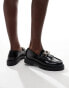 New Look chunky loafer with tassle trim in black