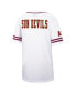 Men's White Arizona State Sun Devils Free Spirited Mesh Button-Up Baseball Jersey