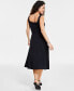 Фото #2 товара Women's Square-Neck Midi Dress, Created for Macy's