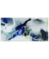 Фото #3 товара 'Blue Splash' Frameless Free Floating Tempered Art Glass Wall Art - 72" x 36''