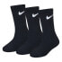 Фото #1 товара Носки спортивные Nike NIKE KIDS Basic Pack Crew 3Pk Socks черные