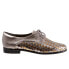 Фото #1 товара Trotters Lizzie T1858-042 Womens Silver Narrow Leather Oxford Flats Shoes