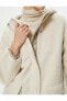 Фото #5 товара Пальто Koton Плюшевое Удлиненное с Капюшоном и Молнией. Размеры с резинкой Puffer Coat.