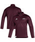 Men's Maroon Mississippi State Bulldogs 2021 Sideline Quarter-Zip Jacket