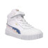Фото #4 товара Puma Carina 2.0 Mid Colorblock Ac Slip On Toddler Girls White Sneakers Casual S