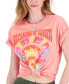 ფოტო #3 პროდუქტის Juniors' Sunset Dreams Cotton Graphic T-Shirt