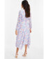 Фото #3 товара Платье макси с длинными рукавами QUIZ из шифона жаккард - для женщин