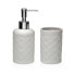 Bath Set Versa White Dolomite 6,8 x 17 x 6,8 cm