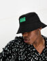 Jack & Jones originals logo bucket hat in black