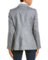 Фото #2 товара Lafayette 148 New York Heather Linen Jacket Women's Grey 2