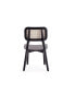 Фото #4 товара Versailles 4-Piece Square Ash Wood and Natural Cane Dining Chair