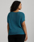 ფოტო #2 პროდუქტის Plus Size Ribbed Crewneck Sweater