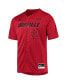 Men's #22 Red Louisville Cardinals Button-Up Baseball Jersey