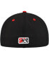 Фото #3 товара Men's Black/Red Lansing Lugnuts Authentic Collection 59FIFTY Fitted Hat