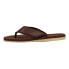 Фото #3 товара London Fog Tyrone Flip Flops Mens Brown Casual Sandals CL30379M-E