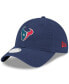 Фото #1 товара Women's Navy Houston Texans Core Classic 9TWENTY Adjustable Hat