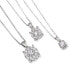 Diamond Halo 18" Pendant Necklace (3/4 ct. t.w.) in 14k White, Yellow or Rose Gold