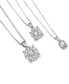 ფოტო #3 პროდუქტის Diamond Halo 18" Pendant Necklace (3/4 ct. t.w.) in 14k White, Yellow or Rose Gold