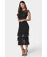 ფოტო #2 პროდუქტის Women's Tiered Lace Midi Dress