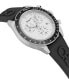 Salvatore Men's Swiss Chronograph Urban Black Silicone Strap Watch 43mm