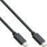 Фото #1 товара InLine USB 3.2 Gen.2x2 Cable - USB-C male/male - black - 1m
