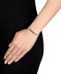 ფოტო #3 პროდუქტის Lab-Grown Emerald Five Stone Figaro Link Bracelet (2-1/4 ct. t.w.) in Yellow-Plated Sterling Silver