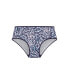 Plus Size Microfiber Hi Cut Print Brief