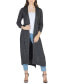 ფოტო #4 პროდუქტის Women's Long Duster Open Front Knit Cardigan Jacket