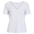 VILA Tressy Detail short sleeve v neck T-shirt