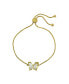 Фото #2 товара Women's Crystal Butterfly Bolo Adjustable Bracelet