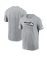 Men's Gray Seattle Seahawks Logo Essential T-shirt