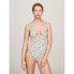 TOMMY HILFIGER Monogram-S Plunge swimsuit