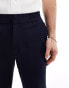 River Island pull on smart joggers in navy