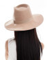 ASOS DESIGN felt cowboy hat in camel