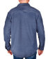 Men's Spread-Collar Ribbed Fleece-Lined Shirt-Jacket