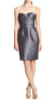 Фото #3 товара Платье женское Adrianna Papell без рукавов прямого кроя цвета гантметалл размер 10