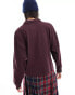 Фото #8 товара Lee long sleeve polo top in burgundy