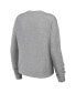 ფოტო #4 პროდუქტის Women's Heather Gray Pittsburgh Steelers Knit Long Sleeve Tri-Blend T-shirt and Pants Sleep Set