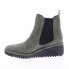 Фото #3 товара Fly London Lita LITA229FLY-007 Womens Green Suede Slip On Chelsea Boots