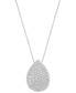 EFFY® Diamond Pavé Teardrop 18" Pendant Necklace (2-7/8 ct. t.w.) in 14k White Gold
