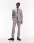 Фото #1 товара Topman slim linen blend suit trouser in stone