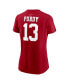 ფოტო #3 პროდუქტის Women's Brock Purdy Scarlet San Francisco 49ers Super Bowl LVIII Patch Player Name and Number T-shirt