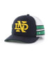 Фото #1 товара Men's Navy Distressed Notre Dame Fighting Irish Straight Eight Adjustable Trucker Hat