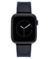 Фото #1 товара Men's Navy Premium Nylon Band Compatible with 42mm, 44mm, 45mm, Ultra, Ultra2 Apple Watch
