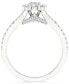 ფოტო #5 პროდუქტის Diamond Oval Halo Engagement Ring (1 ct. t.w.) in 14k White Gold