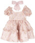 Toddler & Little Girls Puff-Sleeve Burnout Organza Dress